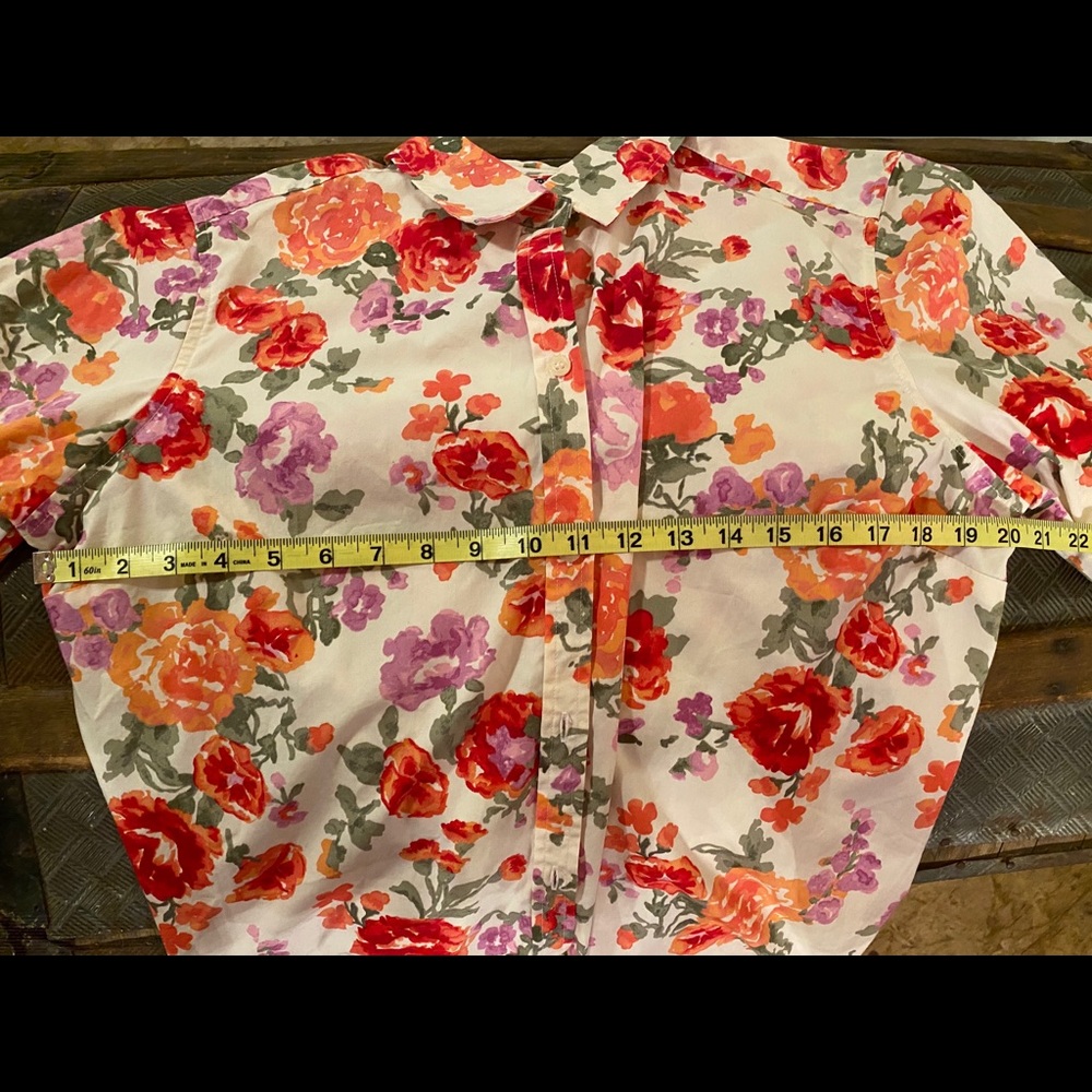 Colorful blouse Liz Claiborne Crazy Horse. Sz XL - Picture 7 of 8